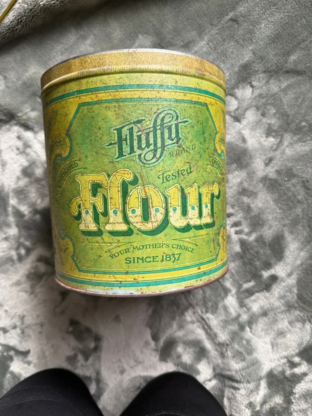 Flour Storage Tin - HUF Brand Vintage Green